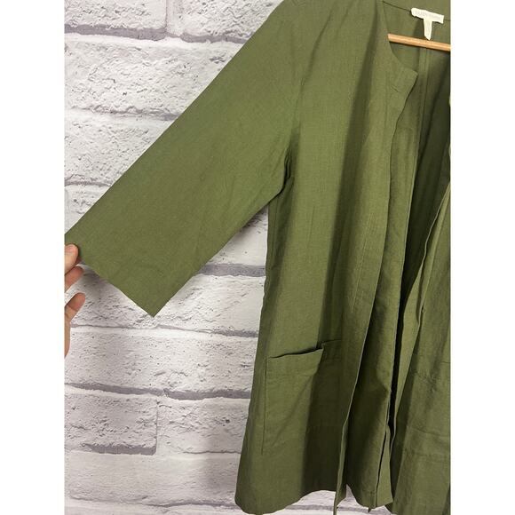Eileen Fisher Womens S Sustainable Office Old Money Minimalist Open Front Jacket - Picture 5 of 11